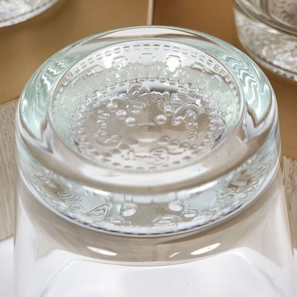 Vintage Crown Royal Etched Minimalist Logo Bottom Rocks Low Ball Whiskey Glasses - Picture 3 of 3